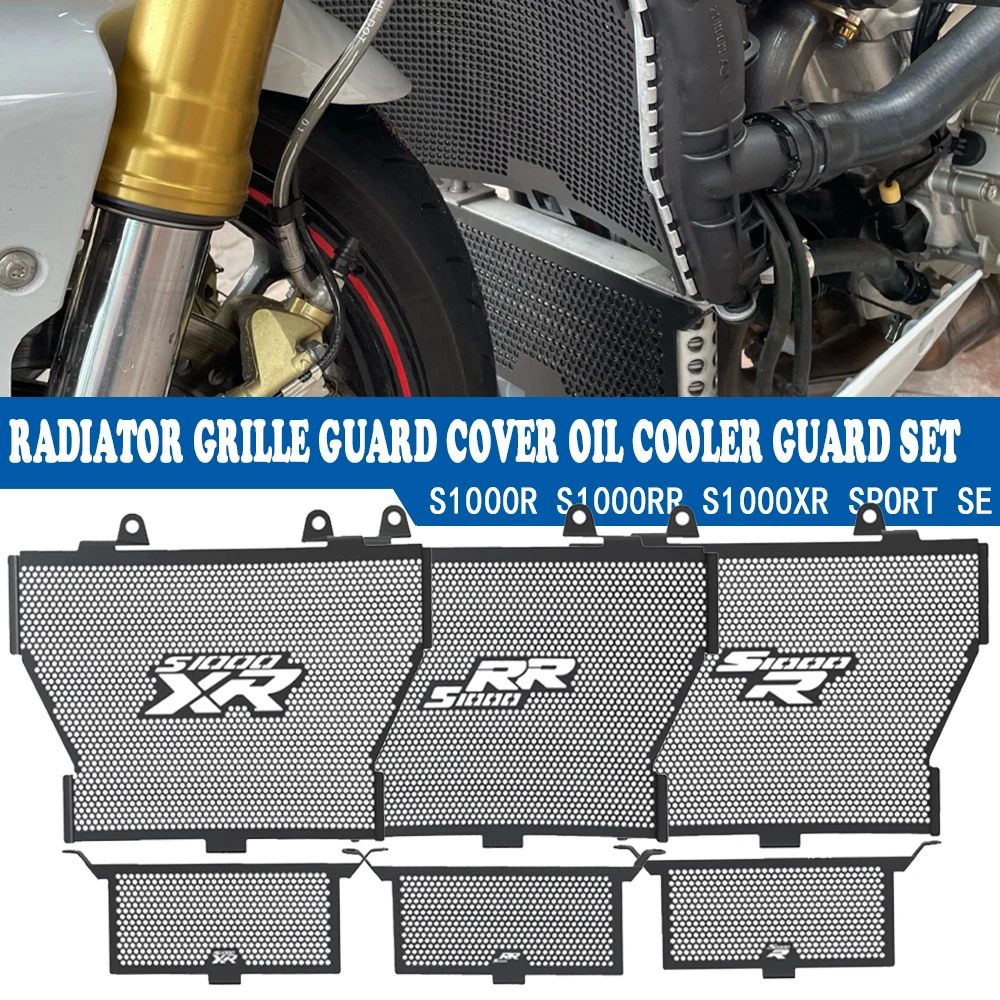 

Motorcycle Parts For BMW S1000R 2013-2020 S1000XR 2015-2019 S1000RR 2010-2018 Radiator Grille Guard Cover Oil Cooler Guard Set