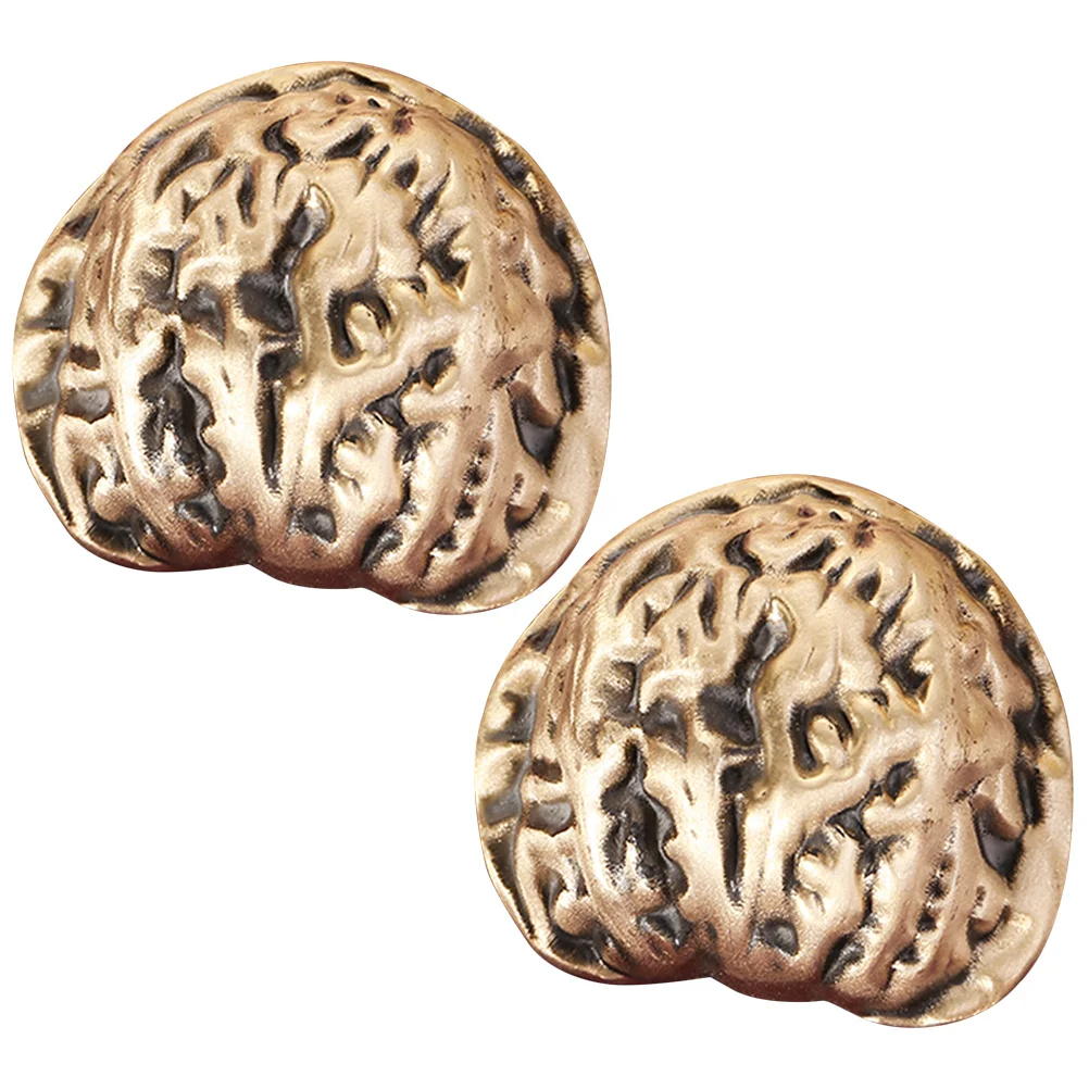 

1Pair Brass Walnuts Hand Exercise Balls Creative Desktop Ornament Strength Trainer Grip Strengthener Hand Therapy for Seniors