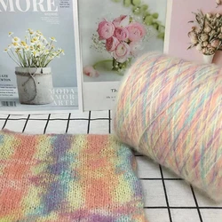500g/pcs Gradient Mohair Yarn for Knitting Sweater Scarf Hat Coat Handicraft Diy Soft Comfortable Fluffy Segment Dyeing Thread