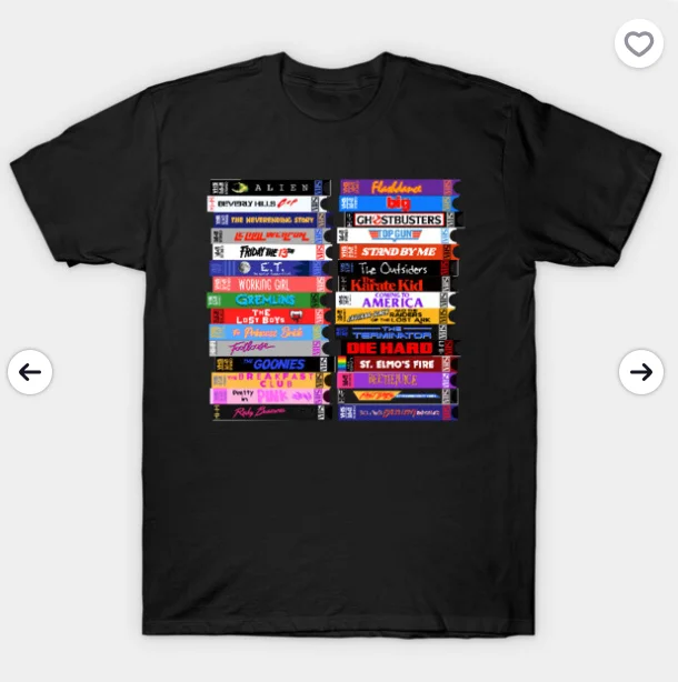 레트로 80년대 영화 스택스 티셔츠 재미 있은 여성 티셔츠 반팔 그래픽 여성 의류 streetwear 탑 티셔츠