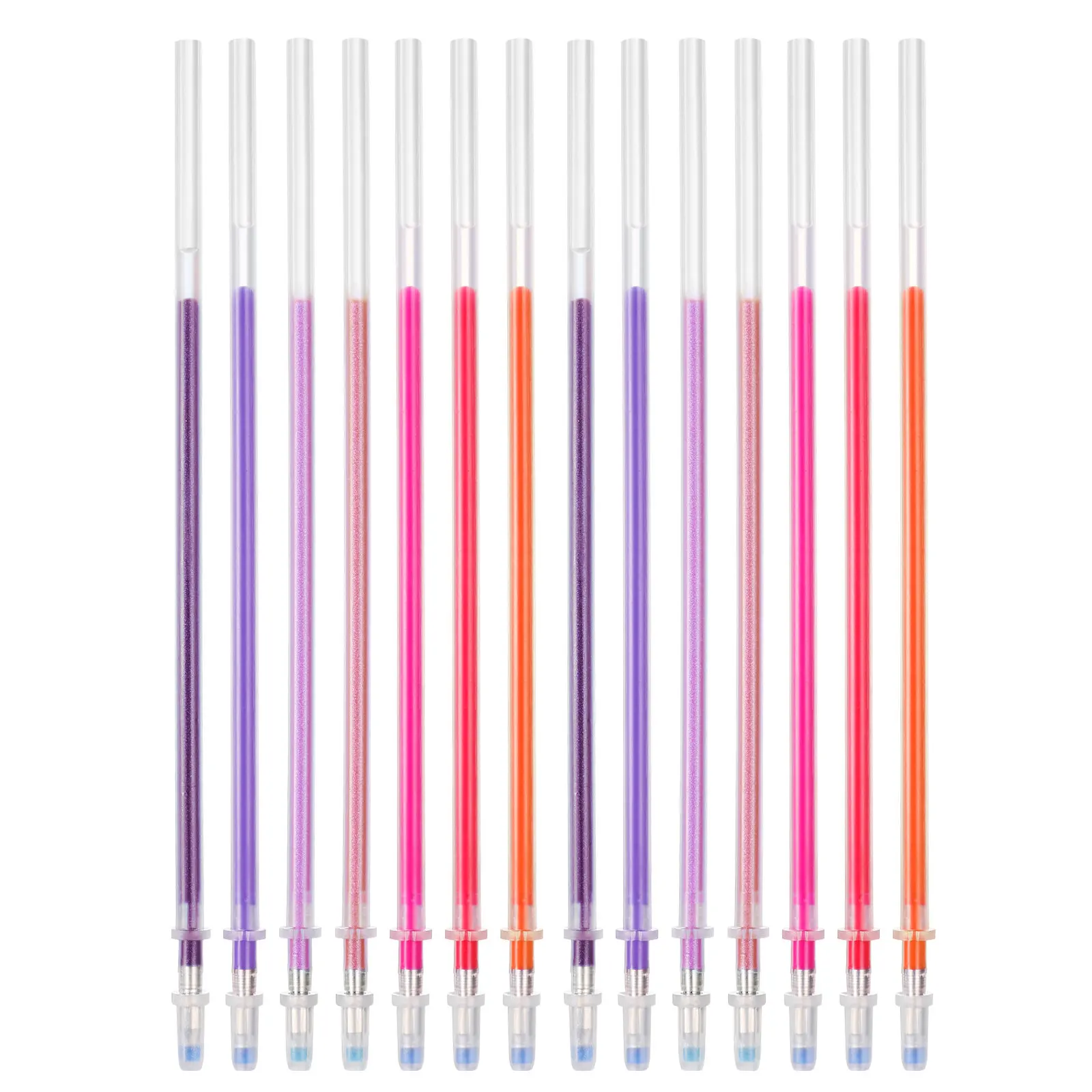 

100Pcs Gel Pen Refills 0.8mm Colorful Ink Refills for Standard Gel Pens Smooth Writing Leak Proof Ideal for Coloring Books