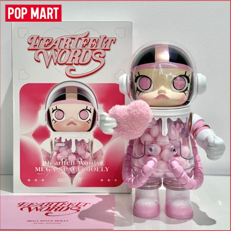 POP MART MEGA SPACE MOLLY 400% Heart Language Heart Happy Heart