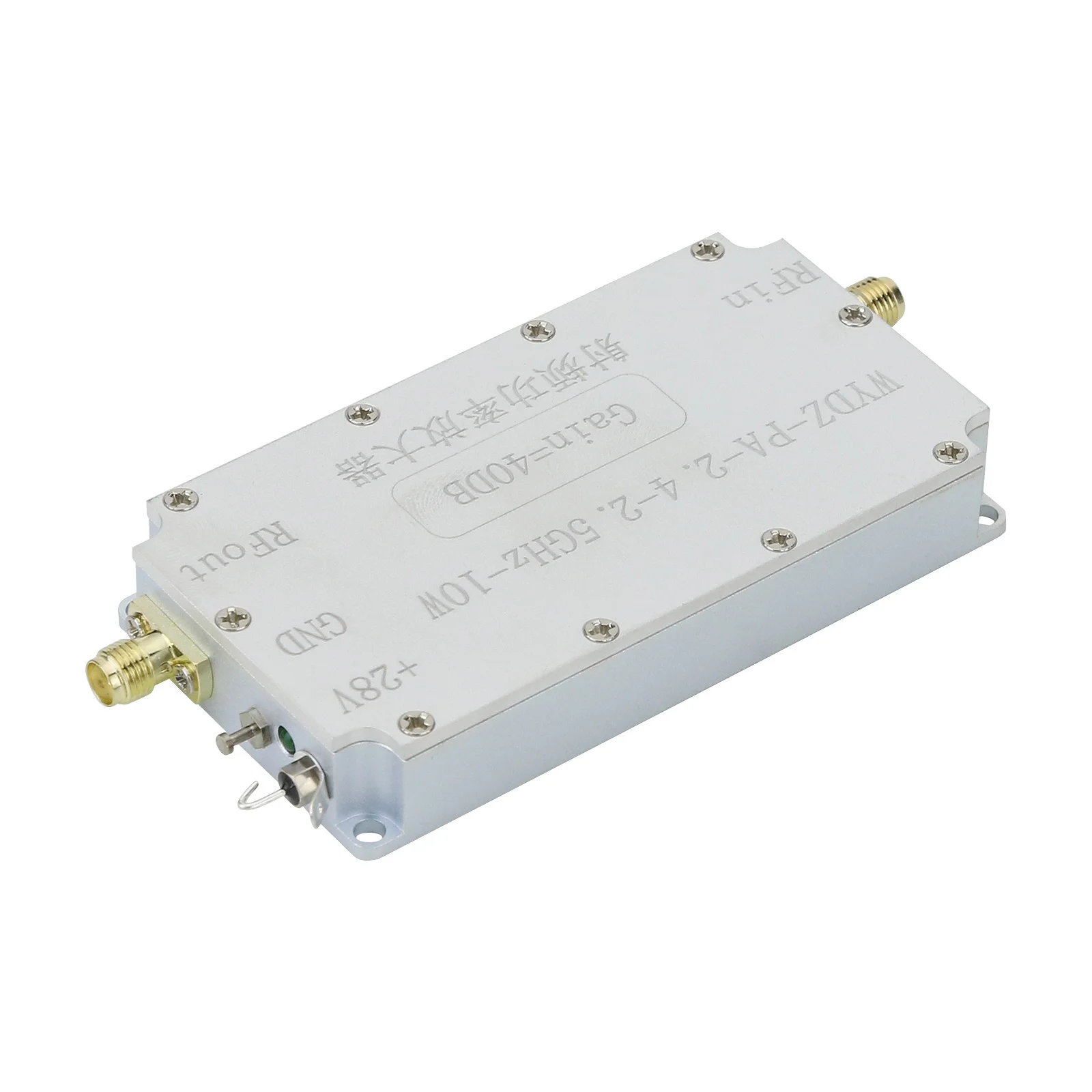 HamGeek-Amplificador de potencia RF WYDZ-PA-2.4-2.5GHz-10W, sin disipador de calor, con ganancia de 40dB, salida de 10W