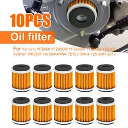 1/10PCS Motorcycle Oil Filter for Yamaha YZ450F YFZ450 YZ250F YFZ450R YFZ450W YFZ450X WR250F HUSQVARNA TE125 SMS4 125 2007-2013