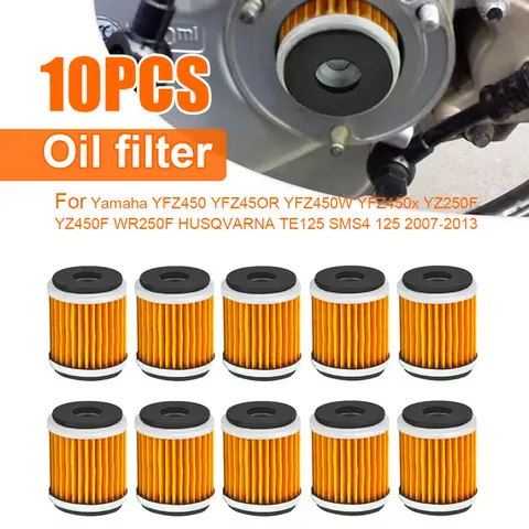 1-10PCS 오토바이 오일 필터 교체 Yamaha YZ450F YFZ450 YZ250F YFZ450R YFZ450W YFZ450X WR250F HUSQVARNA