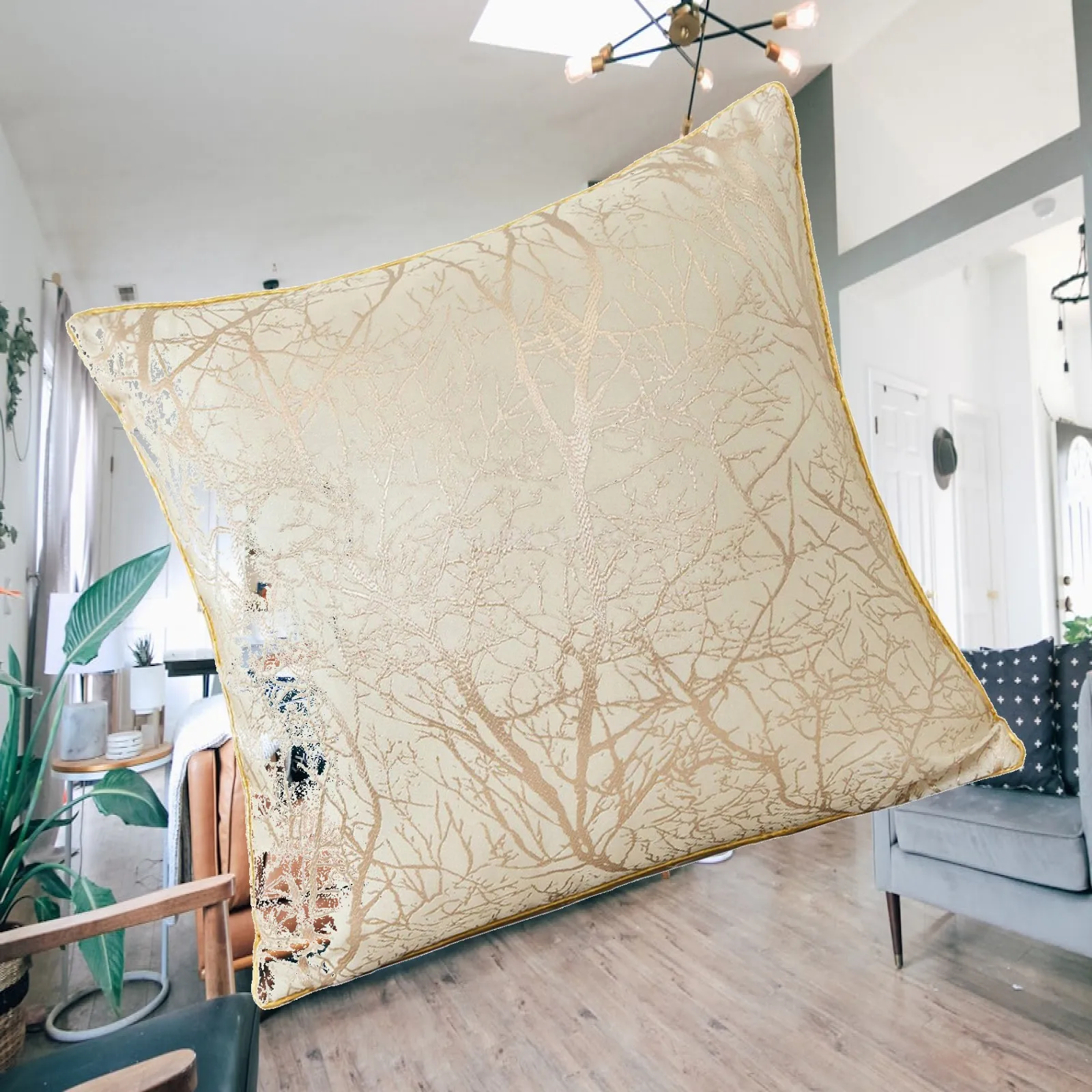 Throw Pillow Cover Decorative Home Furnishing 45x45 cm Square Pillow Case for Couch Bed Indoor Outdoor Chair Sofa Furniture