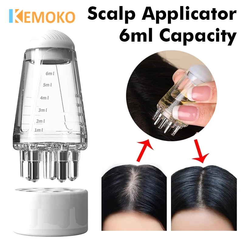 

Portable Scalp Applicator Liquid Comb Massage Essential Oil Roller Ball Liquid Guiding Massager Anti Hair Loss Scalp Care Tools
