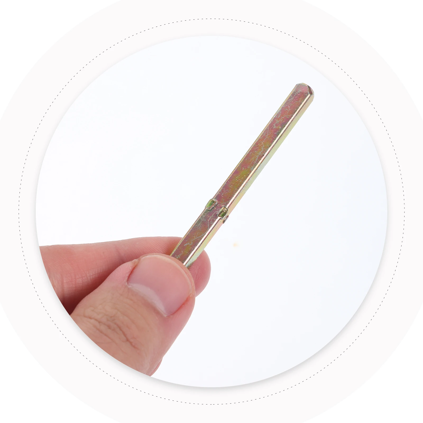 Door Spindle Bar Reliable Replacement Handle Part for Vintage Door Lock Old Knob Repair Replacement Square Spindle