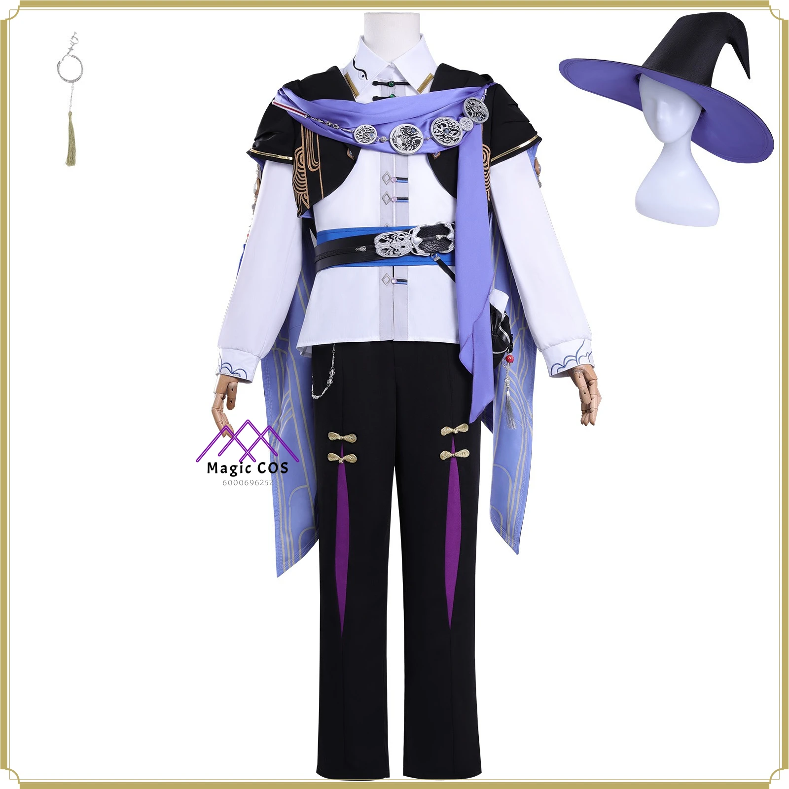 

Tears of Themis Classic Cosplay Anime Outfit-High Quality Full Set Men's Marius Heart Spell Costume Cosplay Halloween Party Suit