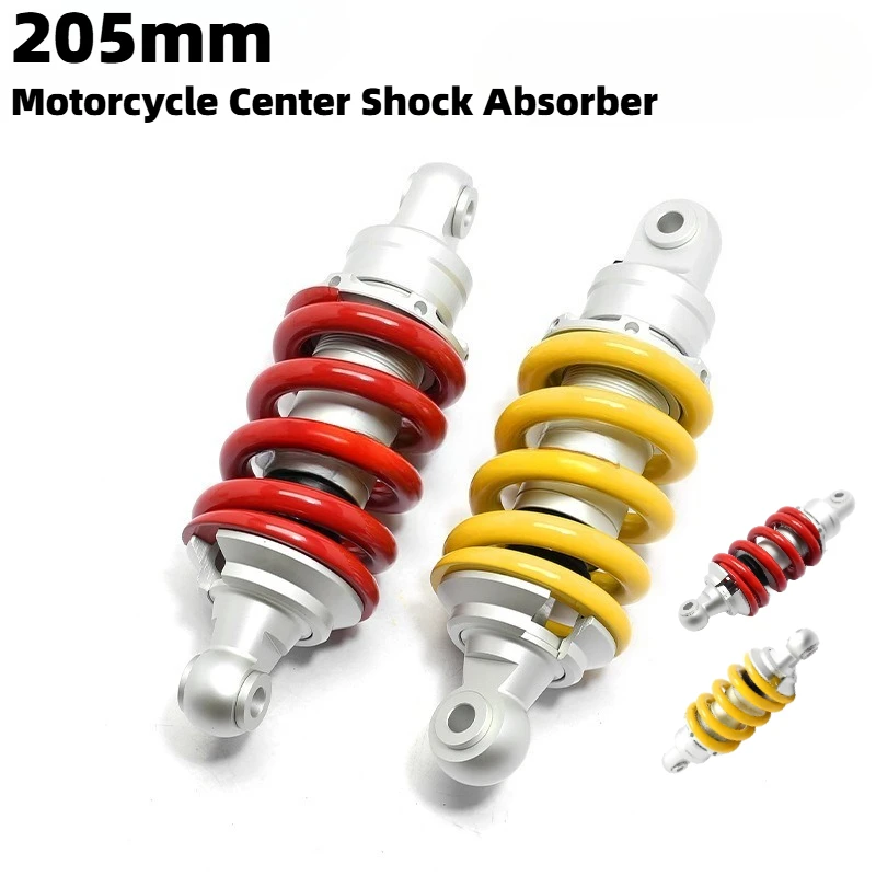 

205 мм мотоциклетный амортизатор красный универсальный мотоцикл с гидравлическим центральным амортизатором для Yamaha Honda Suzuki Y15/Y15ZR