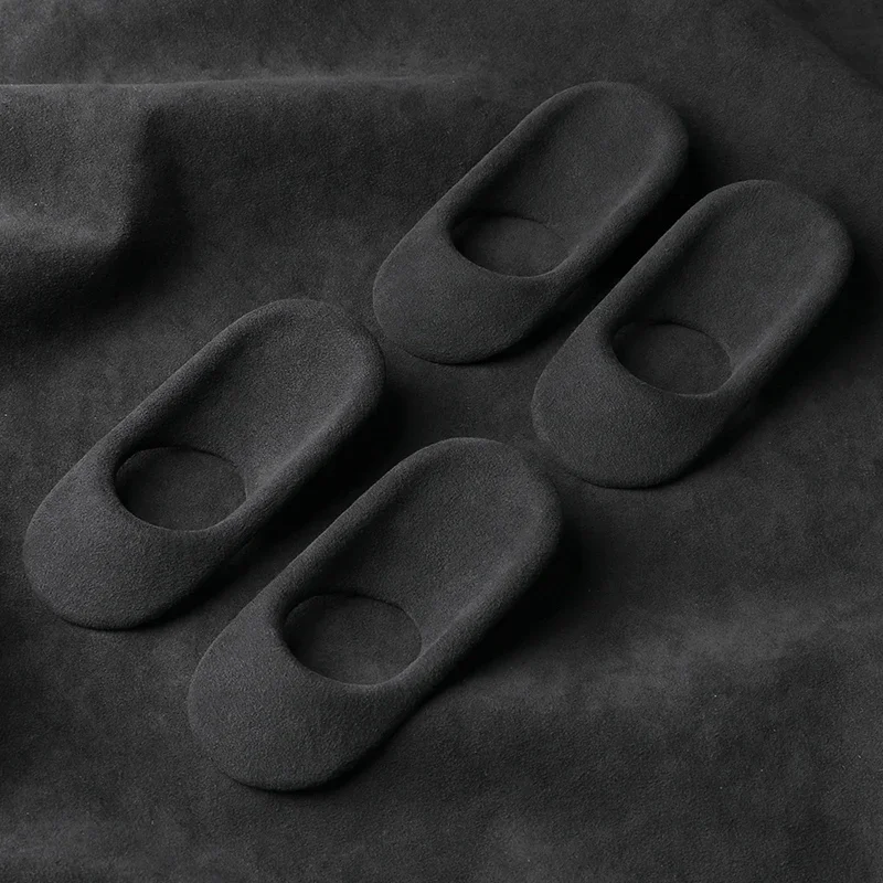 غلاف من جلد الغزال الكانتارا لسيارة Mercedes Benz Smart # 1 2023 20024 2025 2026 مقبض سحب باب السيارة الداخلي غطاء لوحة الوعاء إطار الكسوة