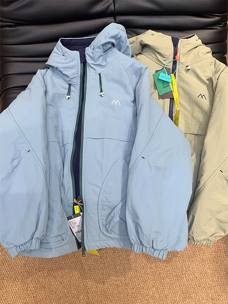 

Мужская зимняя повседневная свободная утепленная парка с капюшоном из хлопка серии Blue Mountain, водонепроницаемая, для активного отдыха