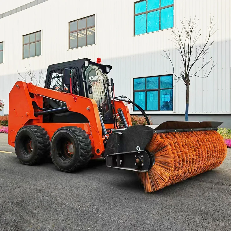 Customized Mini Skid Steer Loader Track Type Skid Loader with Anti Slip Tracks for Mud Sand Snow Construction Farm Working Sites