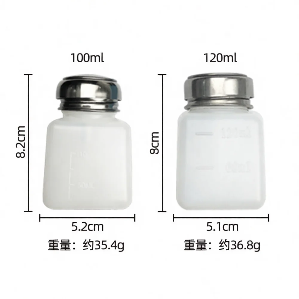 Square Anti Static Bottle Pump Press Tool Lab Chemical Solvent Dispenser For Industrial Electronics Repair Use