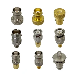 1pcs BNC to SMA Male Plug & Female Jack center Flange & Bulkhead RF adapter connector 50ohm Wire Terminals