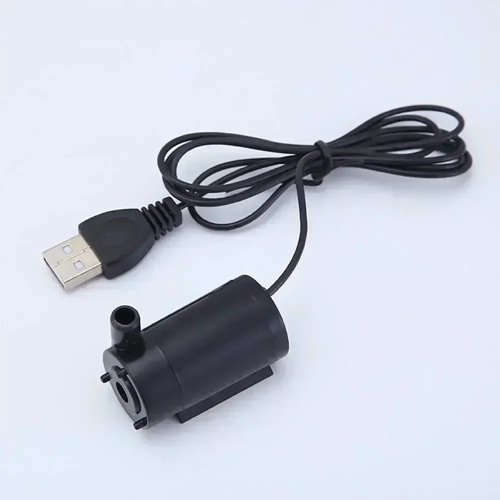 Silent 5V Submersible Pump USB  Cable DC Low Voltage Motor Pump Portable Hydroponics Fish Tank Circulating Water Crafts Fountain