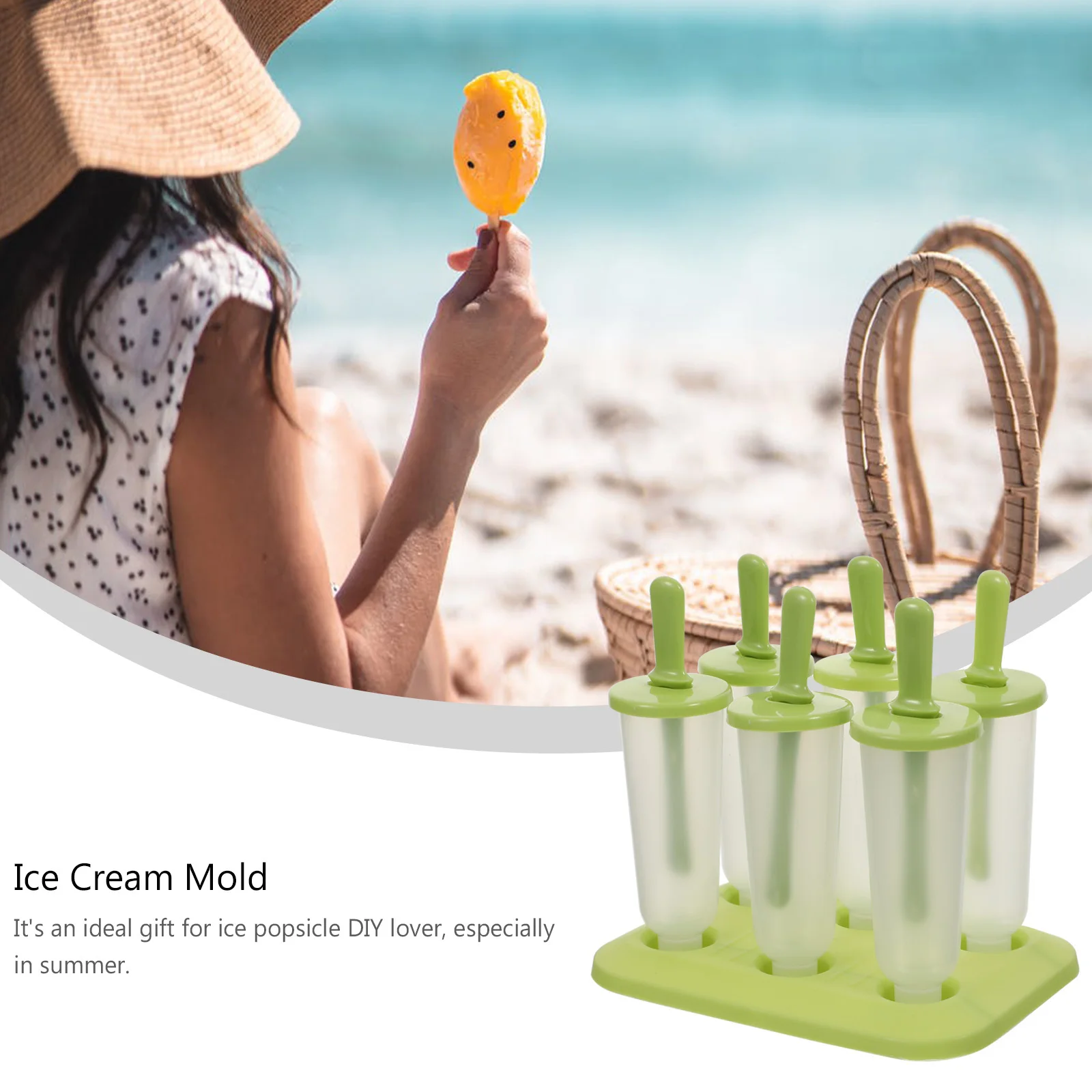 

2 pcs Ice Pop Molds Food Grade Plastic Reusable Tubes For Homemade Treats Diy Ice Cream Mold Summer Snack Tool