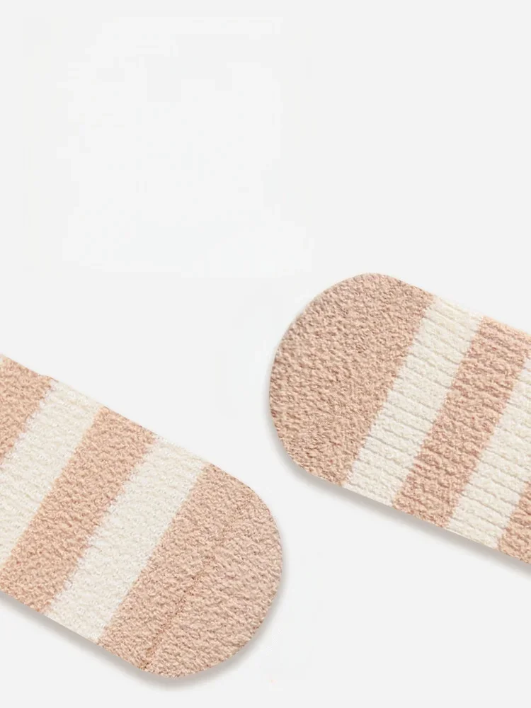 2026 السنة الجديدة الشتاء الوليد الطفل الجوارب سميكة الصوف الدافئة منتصف العجل الجوارب لطيف الكرتون مخطط طفل الجوارب للبنين بنات #3