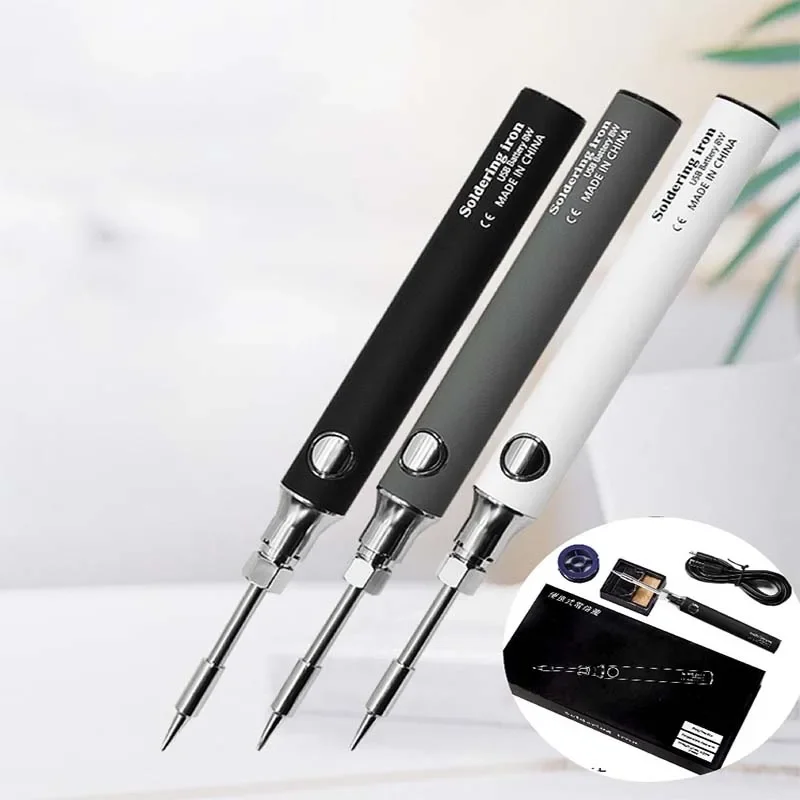 

Wireless Charging Electric Soldering Iron Solder Iron USB 5V8W Fast Charging Lithium Battery Portable Mini Repair Welding Tools