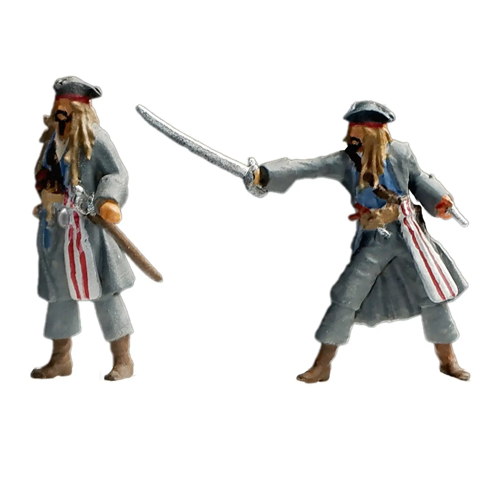 1/64 Piratenactiefiguren Kleine Mensen Modelleren Verjaardagscadeau-Idee Miniatuur Beeldjes Piratenfiguren Voor Kinderen Van 5 Jaar En Meisjes Jongens