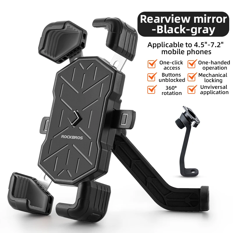Rockbros Fahrrad Telefon halter Motorrad Elektro fahrzeug Telefon halter 3, 5-6, 5 Zoll Handy-Ständer stoß feste Fahrrad halterung