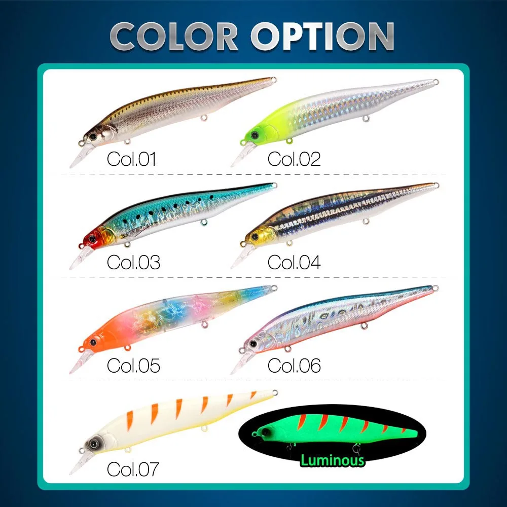 FSTK Sinking Minnow Kanata Fishing Lures 115mm 18g Minnow Crank X80 Tungsten Weight System Saltwater Artificial Bait Max 2.2m