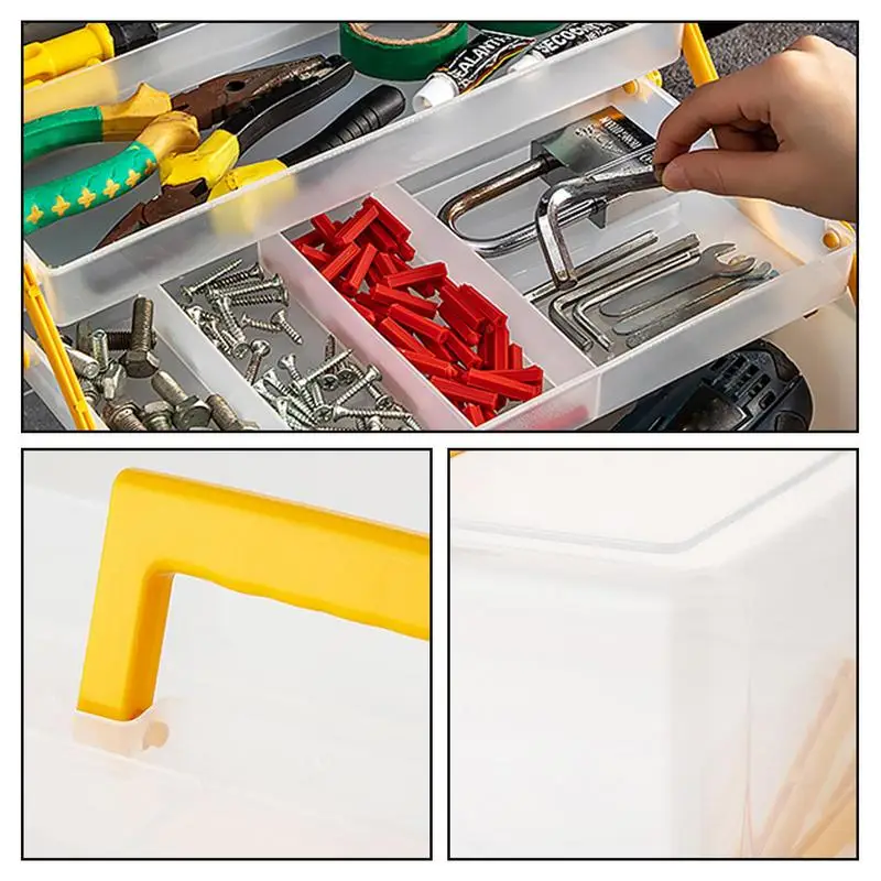 1 naprawa komputera części narzędzia pudełko typu Organizer skrzynka przechowywanie narzędzi pusta duża skrzynka narzędziowa typ szuflady Organizer skrzynia na części śrubowy