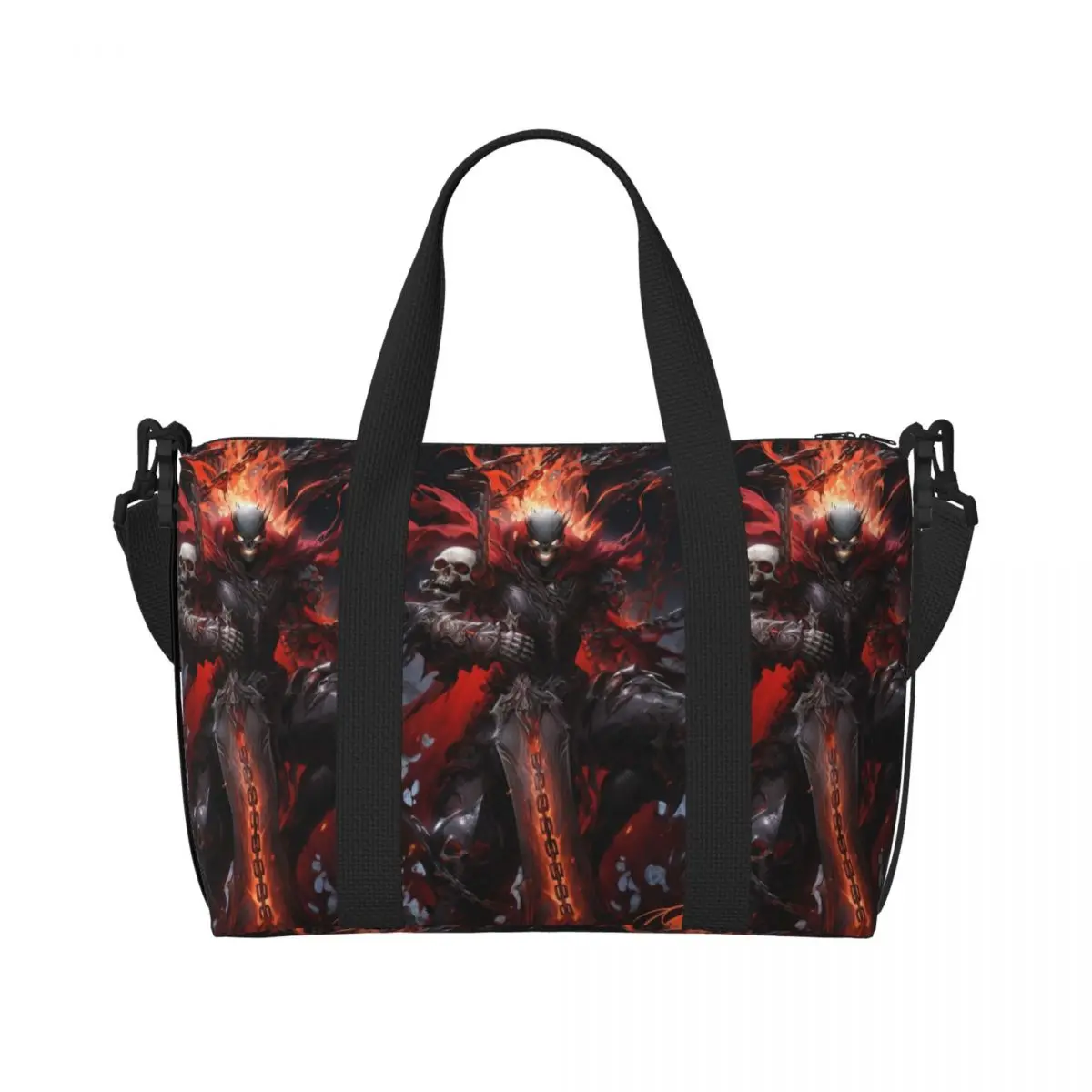 

Custom Large The Wrath Of God Wallpaper Tote Bag Women Ghost Rider Shoulder Shopping Beach Gym Travel Bag