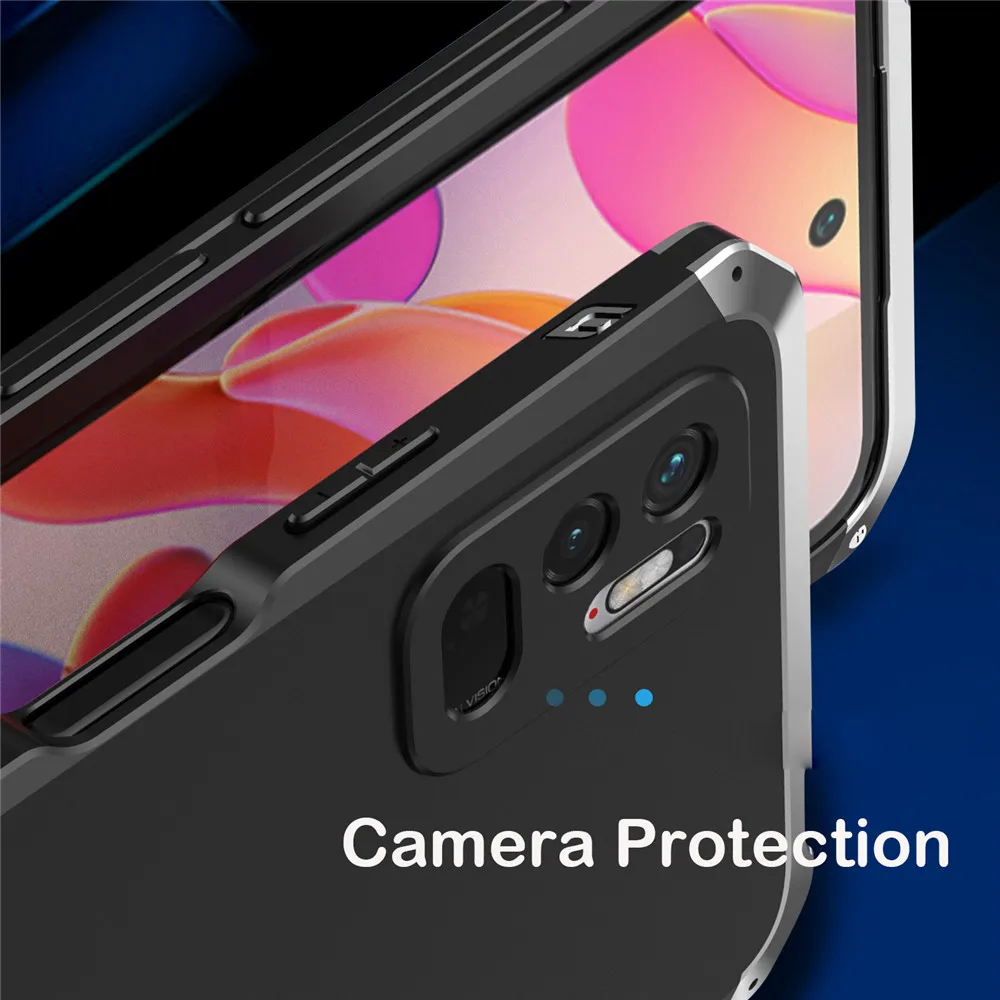 Dropshipping Aluminum Hard PC Shockproof Metal Armor Case For Xiaomi POCO F3 X3 GT M3 Pro M4 Pro POCO M3 M4 Pro 5G Case Cover