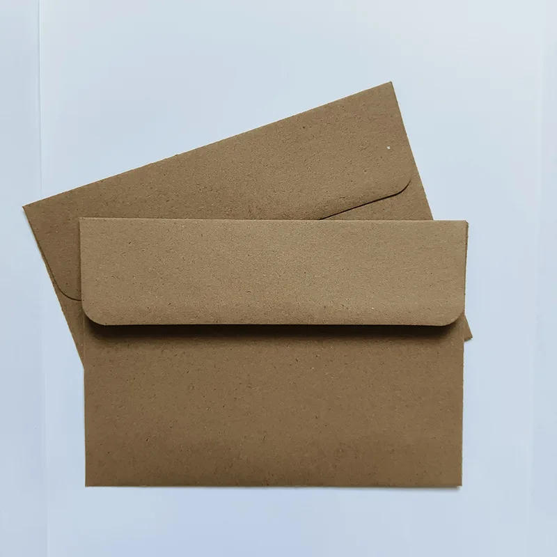 50pcs/lot C6 Envelope Kraft Paper Postcards for Wedding Invitation 16.1x11.4cm Envelopes Business Supplies Stationery Storage