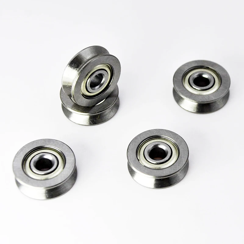 10pcs V623ZZ Bearing 3x12x4mm V Groove 623 Roller Wheel V623 Ball Bearings Embroidery Machine Pulley Chrome Steel Bearing