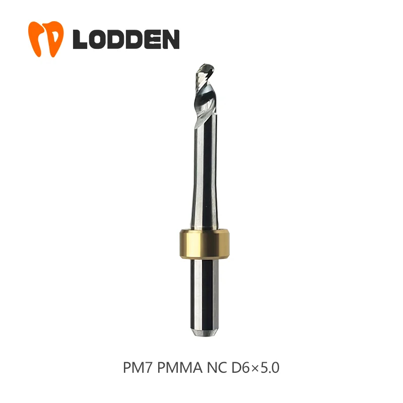 Dental Milling Burs Ivoclar PM7 PMMA NC D6 Coating 5.0 2.5 1.5 1.0 0.5 Dental Lab Drills CAD/CAM Cutting Tools