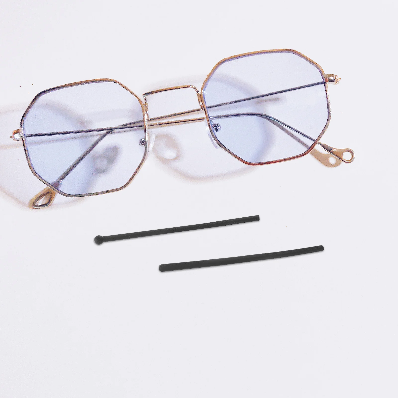 

12Pcs Eyeglass Leg Covers Silicone Anti Slip Ear Pads for Glasses Universal Temple Tips Replacement End