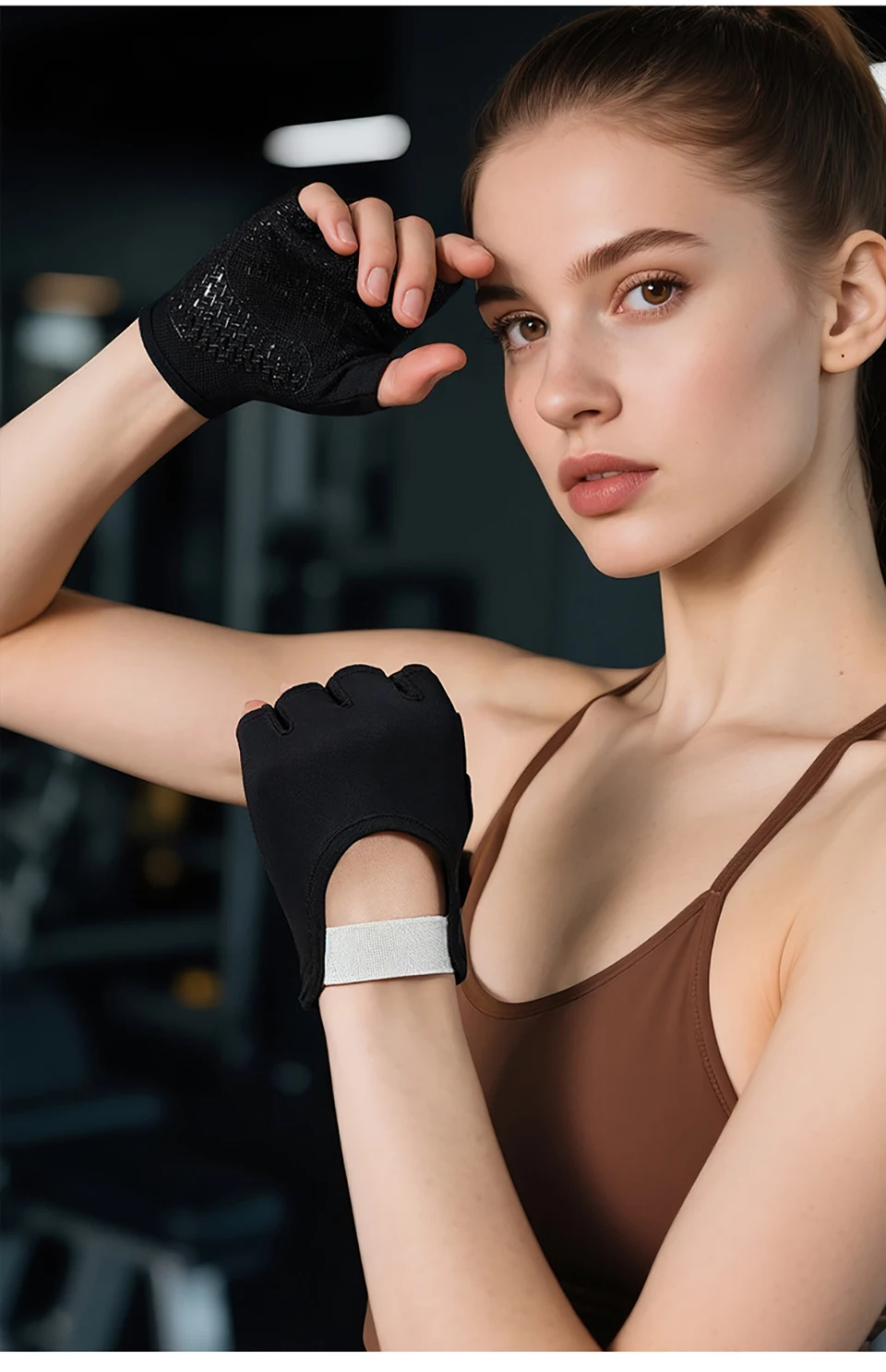 GTUBIKE 1 Paar neue Fahrradhandschuhe, Workout-Gymnastikhandschuhe für Männer und Frauen, Gewichtheben, fingerlose Handschuhe, Training, Übung, Fitness – Detail 14