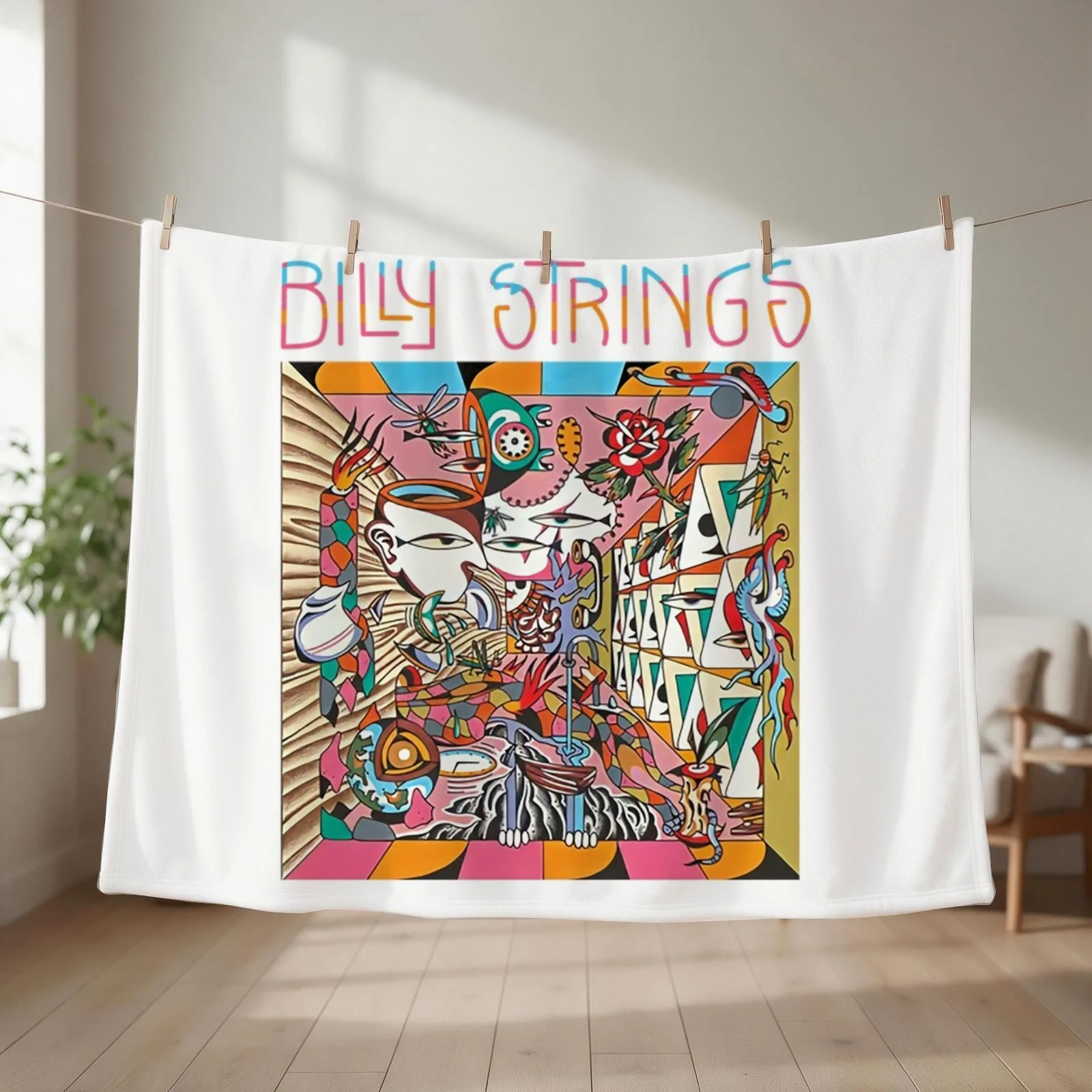 Billy Strings T-ShirtBilly Billy Throw Blanket couch cozy soft plush fuzzy picnic outdoor blanket