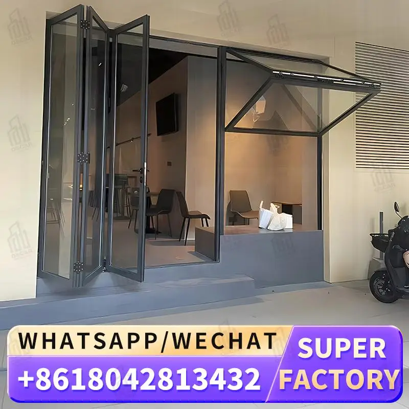 

Customizable Multi function Folding Windows Door Ideal for European Office Spaces Factory made Windows Foldable door