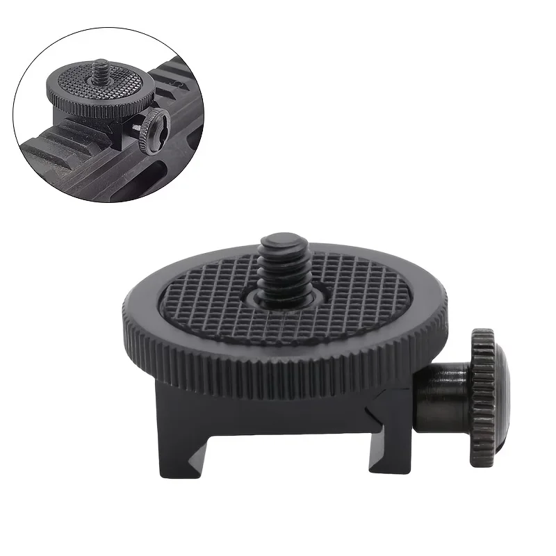 Action Camera Smartphone Gun Holder mount With 1/4 Inch Thread, Suitable for 21-25 Mm Bases,for Hunting Toy Gun Accessories
