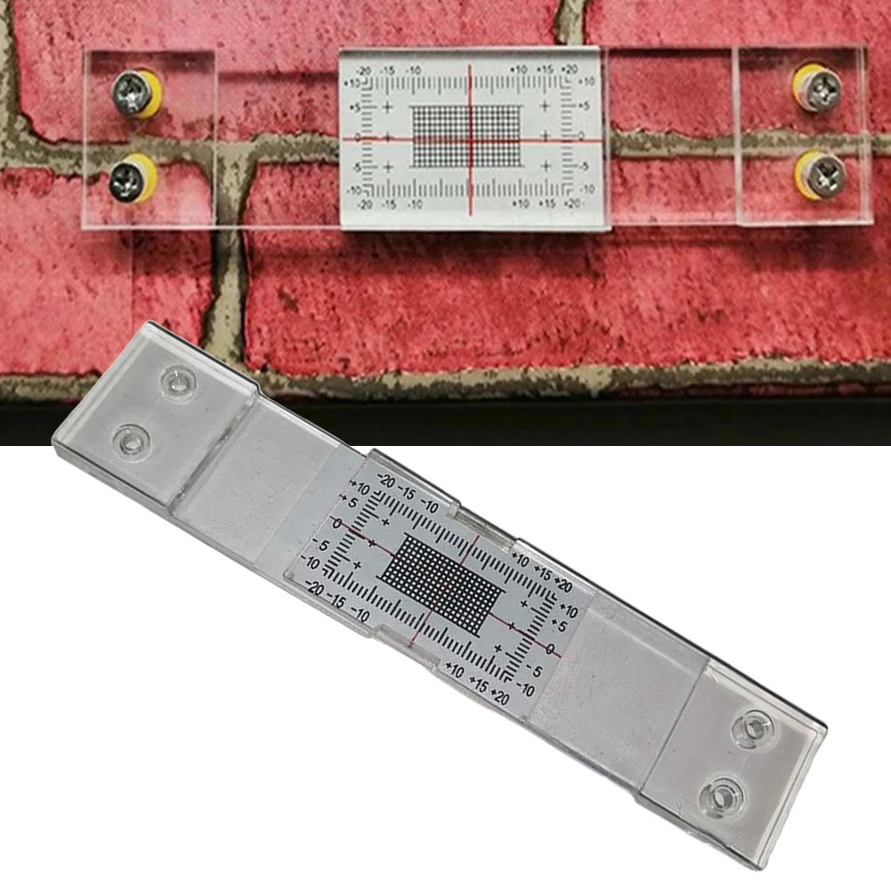 Crack Monitor Measuring Instrument Crack Monitoring Scale For Wall Cracks Plane Crack Contrast Meter With Clear Scale Tool