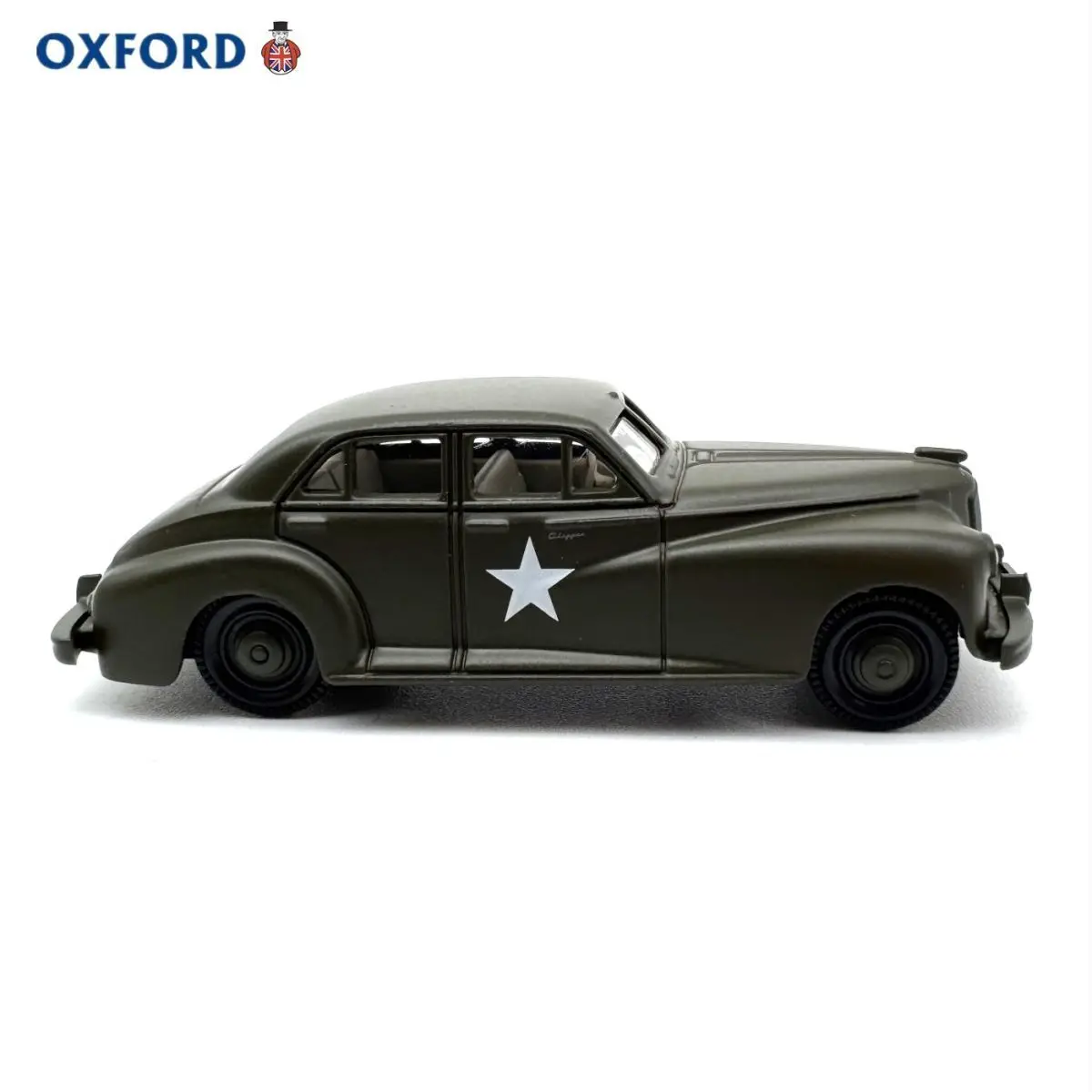 รถของเล่นจำลองอ็อกซ์ฟอร์ด 1:87 แพ็คการ์ด รถขับเคลื่อนโดยกองทัพสหรัฐฯ ทำจากโลหะผสม สำหรับเด็ก