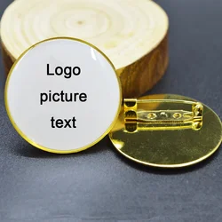 100pcs/lot Shirley custom metal badges lapel pins with epoxy resin domed Printed label pins name badge personalised