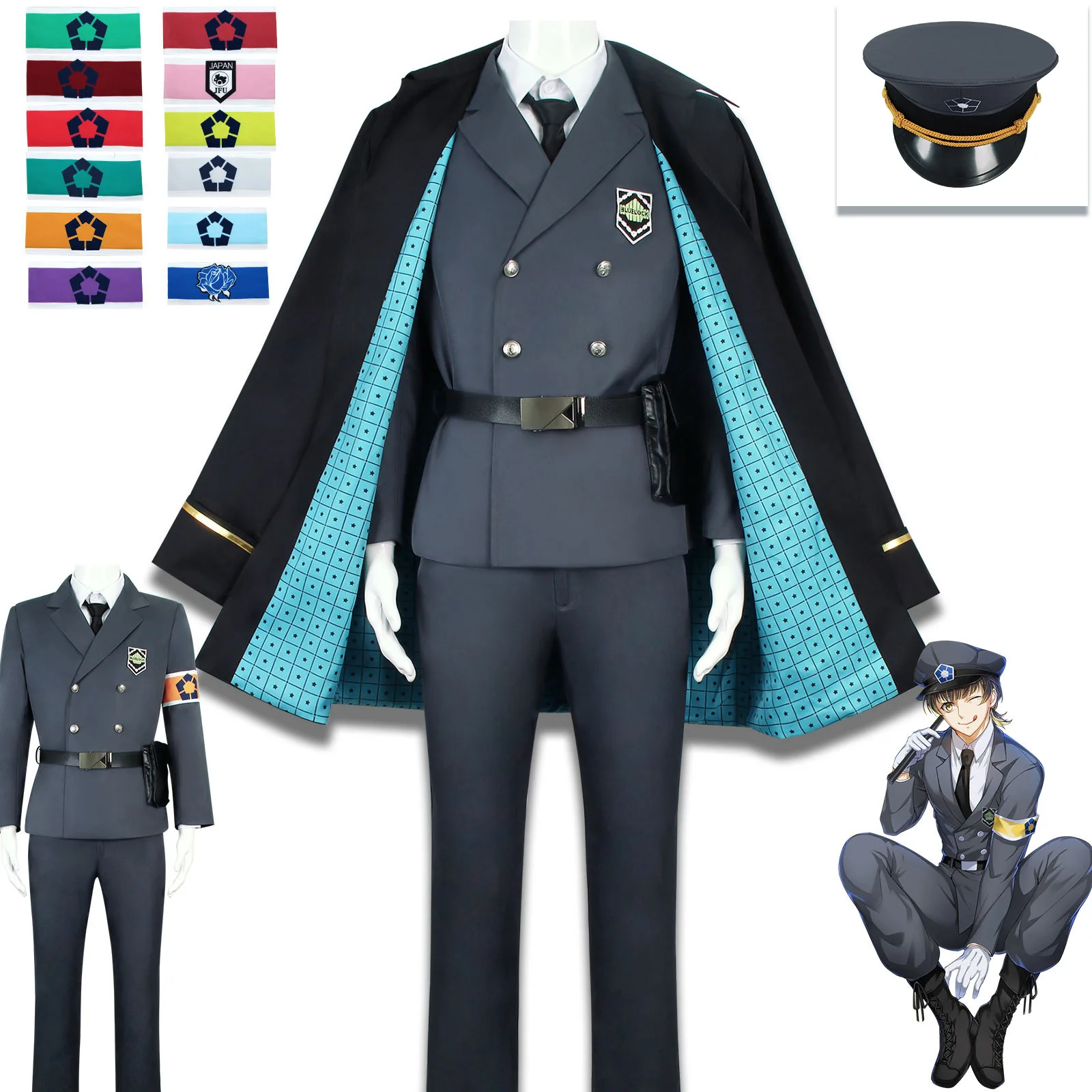 

Blue Prison Cos Take Bee Music Back To Guard Take Clean Thousand Cut Leopard Horse Cosplay Blue Prison