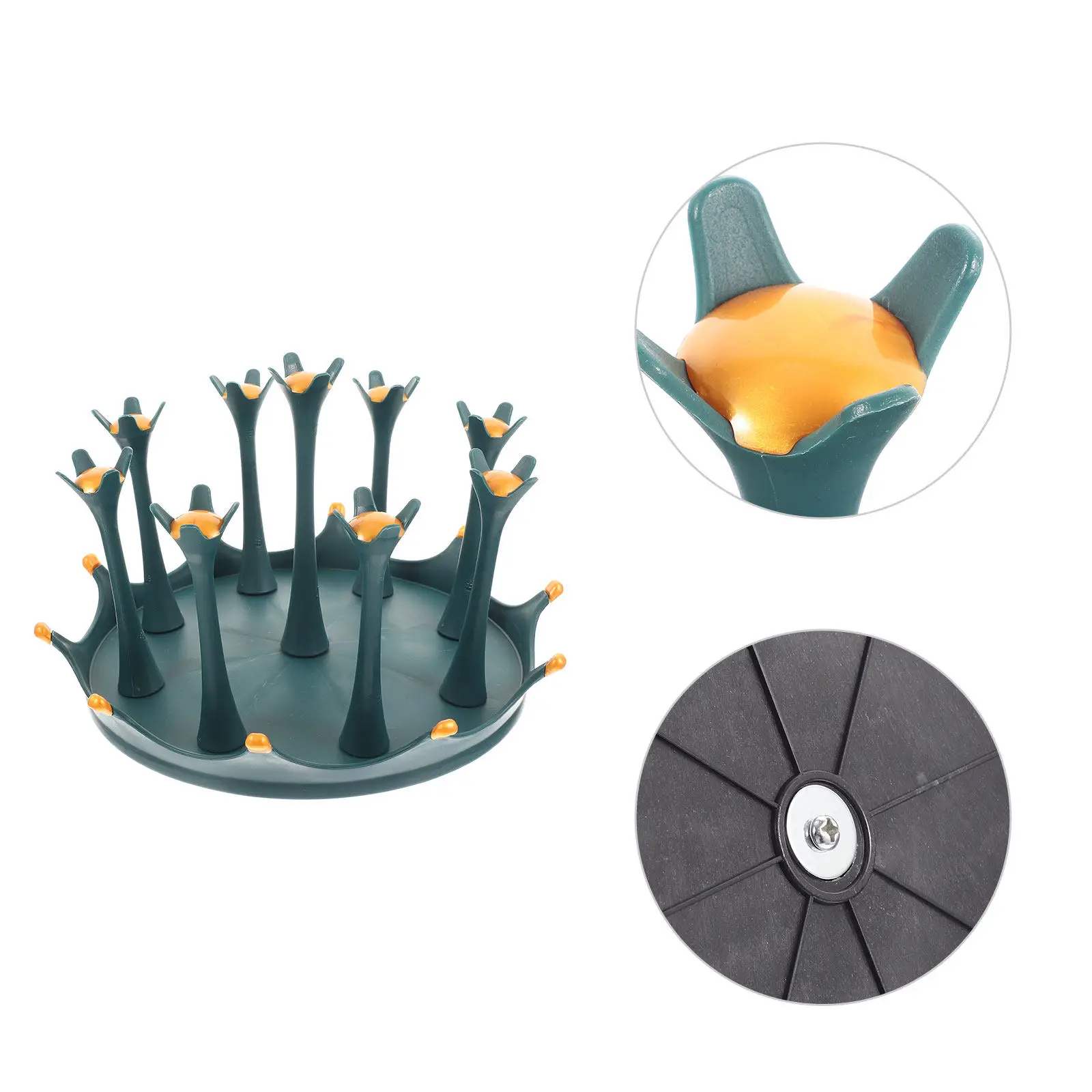 Cup Drain Rack Rotating Mug Holder Stylish Water Drainage Design for Cups Glasses and Bottles Kitchen Accessory Cup Drying Rack