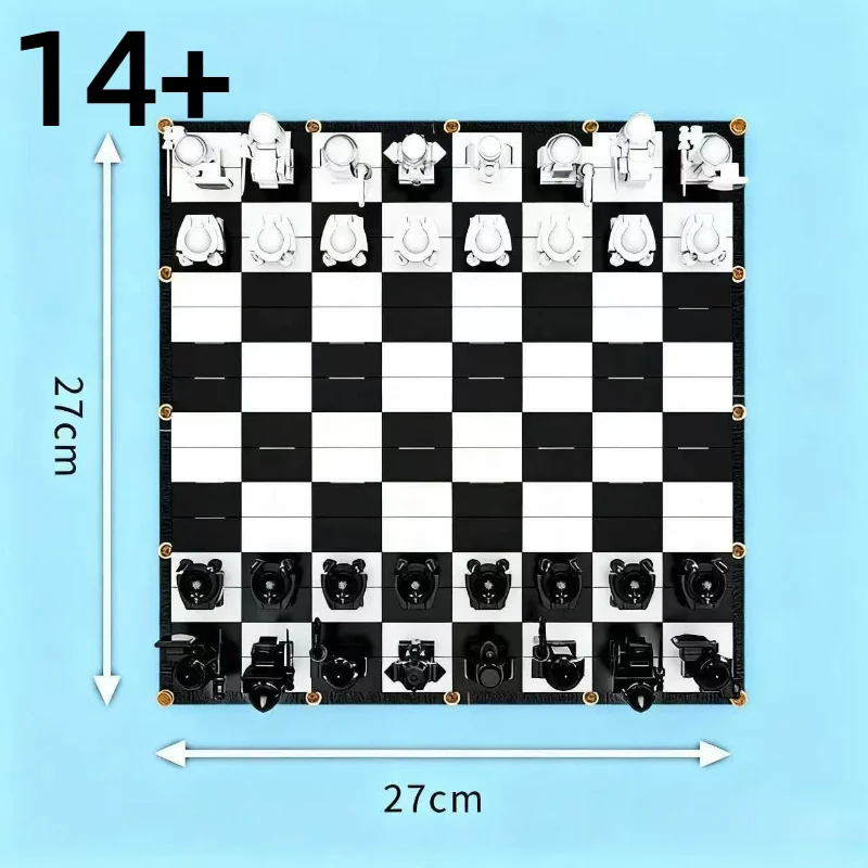 76392 معالج الشطرنج اللبنات ماجيك التحدي النهائي لعبة تفاعلية فارس لعب الأدوار الطوب 876 قطعة اللعب هدايا عيد الميلاد