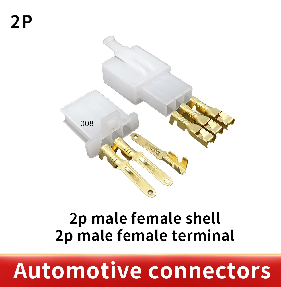 10/lot 2/3/4/6/9 pin 2.8mm Automotive electrical wire auto/car 2.8 Connector for E-Bike,Automobile,Motorcycle etc W