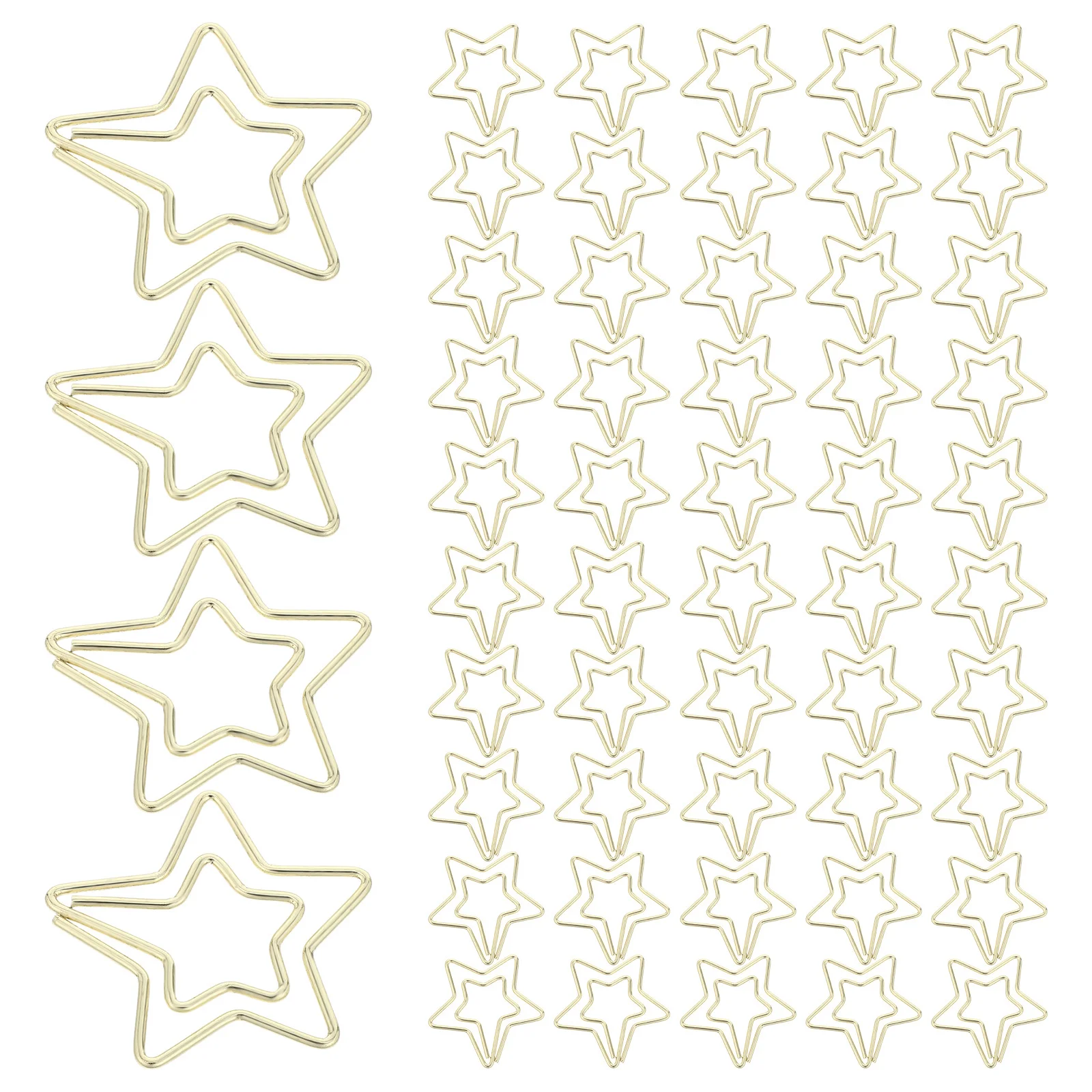 

80Pcs Star Shaped Paperclips Premium Metal Office Planner Clips Cute Decorative Clips for School Wedding Memo and Document