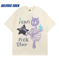 Aelfric Eden Pick Star Graphic Tee Y2K Streetwear Hip Hop Harajuku 2023 Men Summer Casual Cotton T Shirt Shortsleeve Top Tees