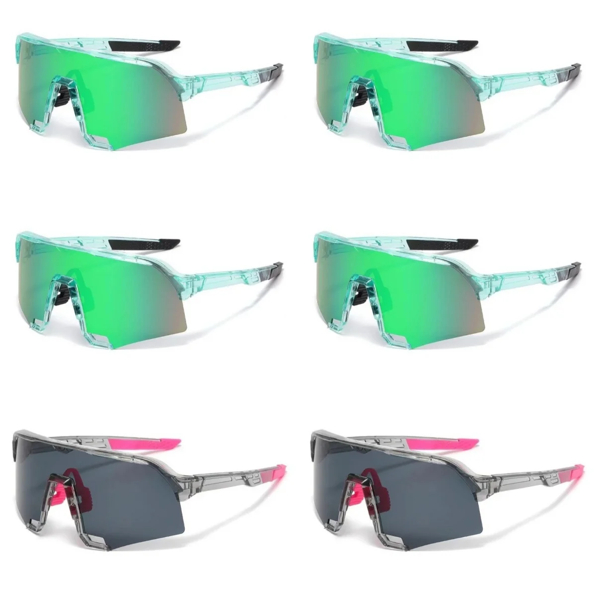

6PCS New Windscreen Riding Glasses Men and Women with The Same Fashion Outdoor Sports Sunglasses Tide