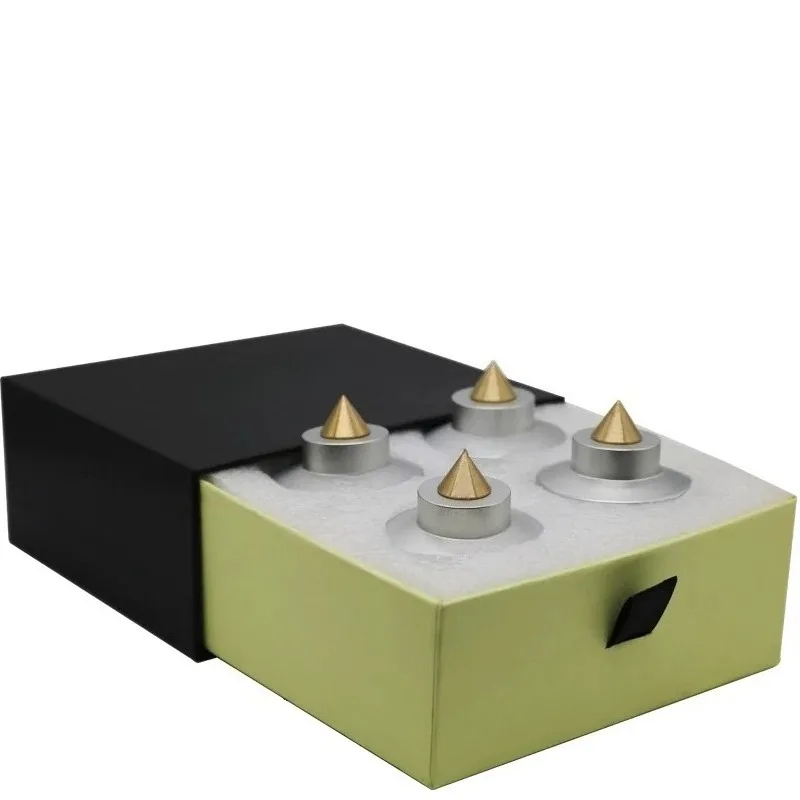 Audiophile Shock Spikes Spring Damping Pad Speaker Audio CD Amplifier Aluminium Isolation Feet