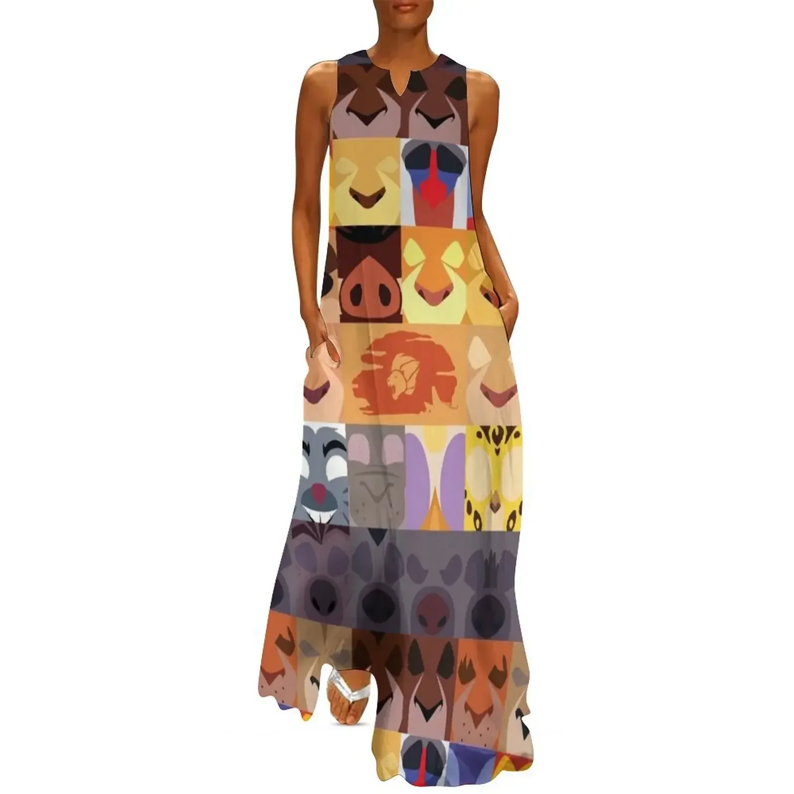 

Lion Guard and Outlanders Minimalist Icons Long Dress women formal occasion dresses prom dresses summer women's suit Dress
