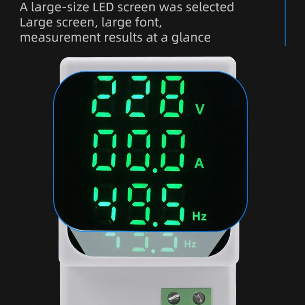 

Din Digital Voltage Current Frequency Combination Meter Digital Display Multi Function Overvoltage and Undervoltage Protector